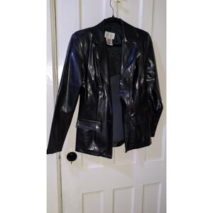 Y2K Vinyl Buffy blazer size S